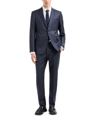 Emporio Armani - Slim Fit Micro Stripe Wool Suit