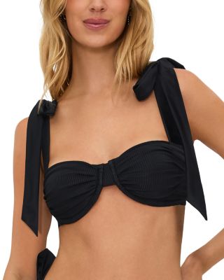 Beach Riot - Delilah Ruched Tie Shoulder Bikini Top