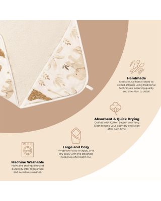 Kendi Baby Safari Animal Hooded Towel - Ages 0-3