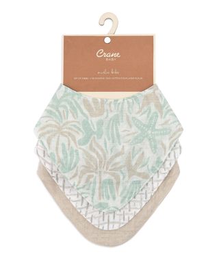 Cove Beach Life Muslin Bibs, 3 Pack - Ages 0-3