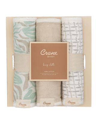 Cove Beach Life Baby Burp Cloths, 3 Pack