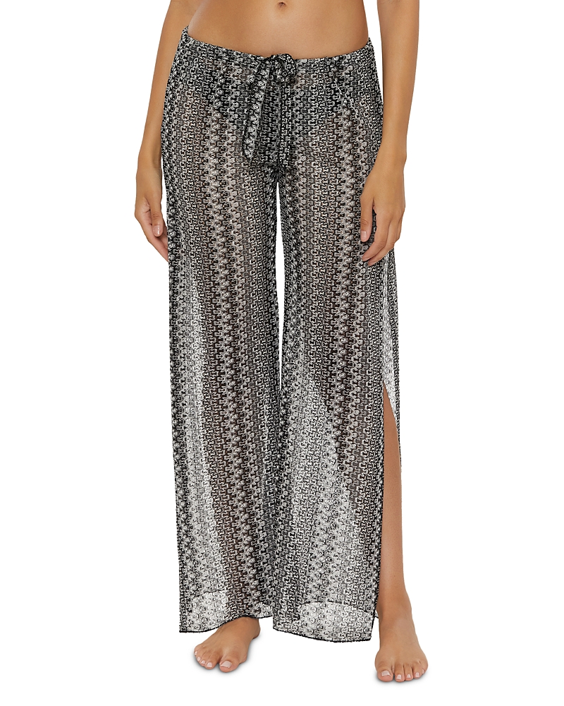 Becca By Rebecca Virtue Granite Bay Pants Swim Cover-up In Black