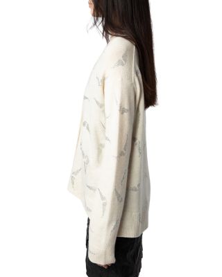 Cashmere Diamante Wing Cardigan