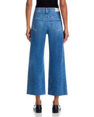 Anessa High Rise Wide Leg Ankle Jeans in Rock Show Distressed