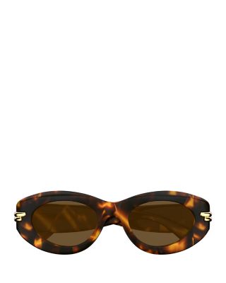 Bold Ribbon Oval Sunglasses, 51mm