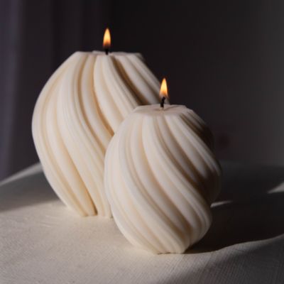 Misoli Swirl Cylinder Candle