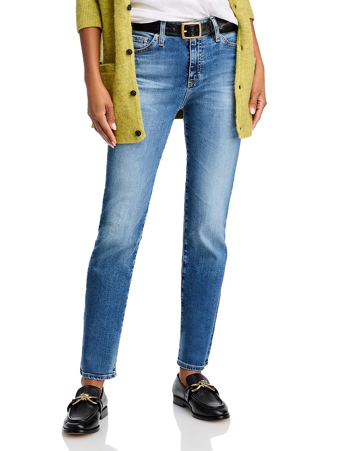 Ag Mari High Rise Slim Straight Jeans
