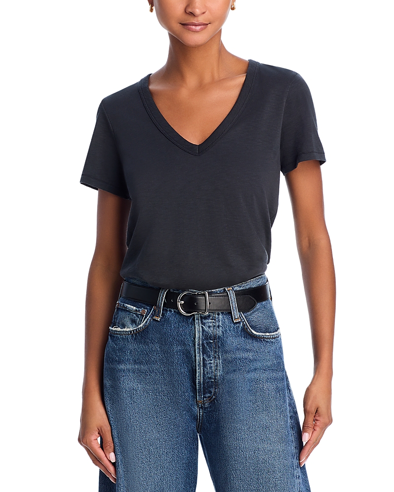 Rag & Bone Surplus Stretch Modal And Cotton-blend Jersey T-shirt In Black