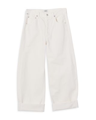 Ayla High Rise Baggy Wide Leg Jeans in Pashmina