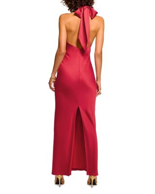 Tatiana Satin Halter Gown