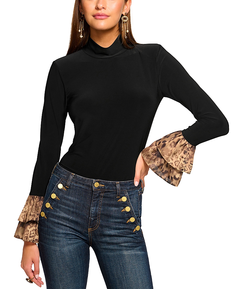 RAMY BROOK VICKIANA RUFFLED TRIM TOP
