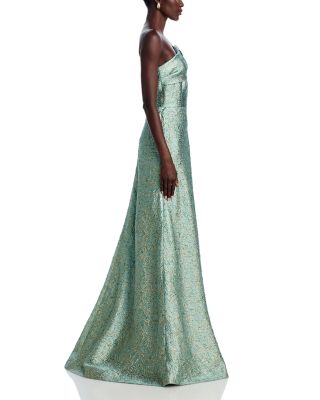 Metallic Jacquard Gown