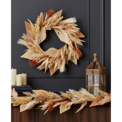Pampas and Palm 6' Garland