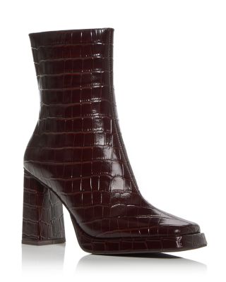 Jeffrey Campbell - Women's Maximal Embossed Block Heel Booties