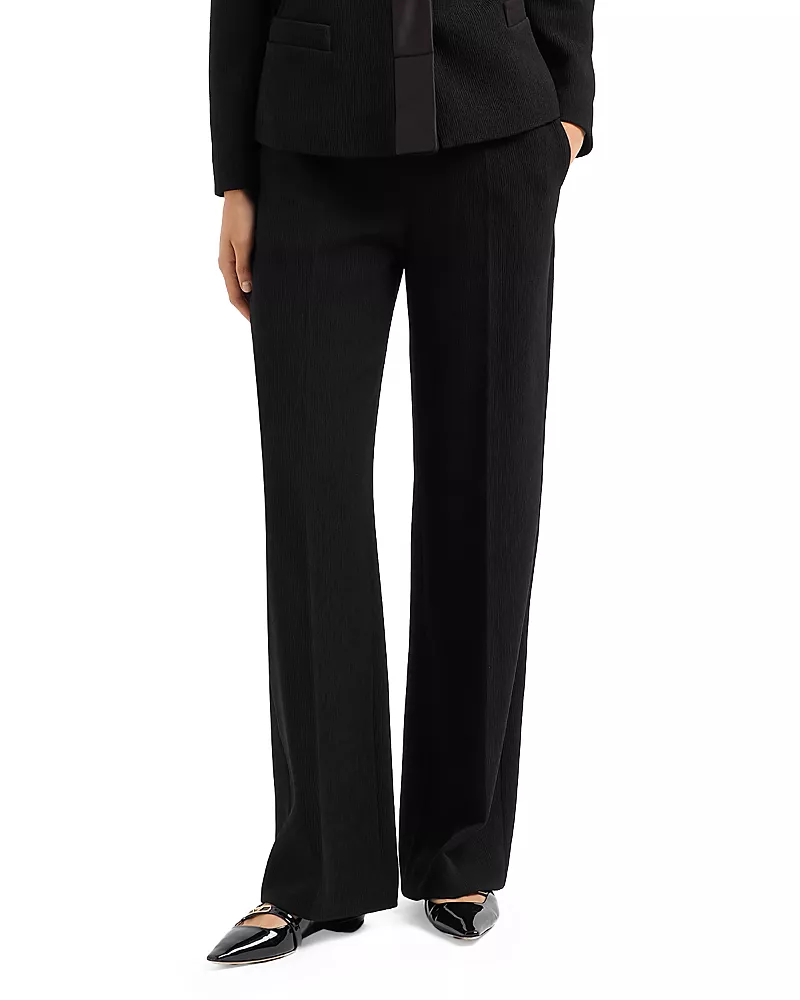 Emporio Armani Pull On Wide Leg Pants