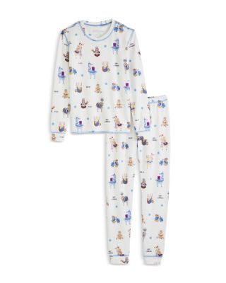 PJ Salvage - Unisex Happy Llamakkah Pajama Set - Little Kid