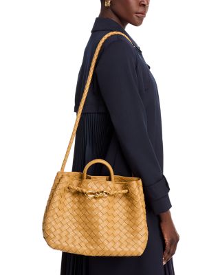 Medium Andiamo Intrecciato Leather Shoulder Bag