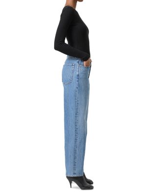 V-Waist High Rise Baggy Jeans in Fairway