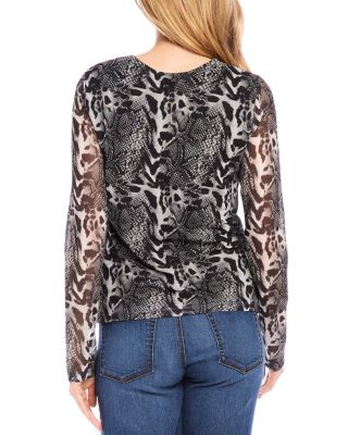 Long Sleeve Mesh Top