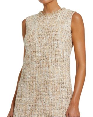 Beaded Trim A-Line Mini Shift Dress