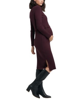 Ruby Rib Nursing Midi Dress