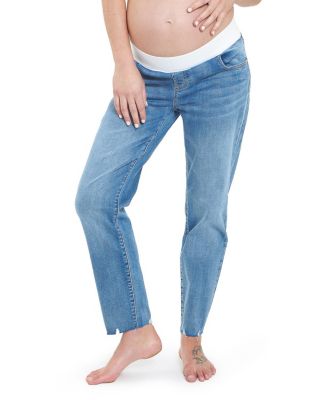 Ripe Maternity - Jamie Raw Edge Jean in Vintage Wash