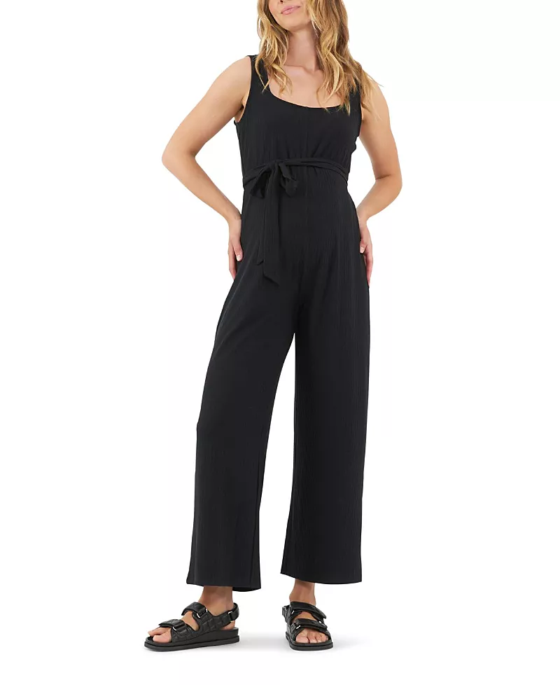 Ripe Maternity Bobby Rib Relaxed Jumpsuit