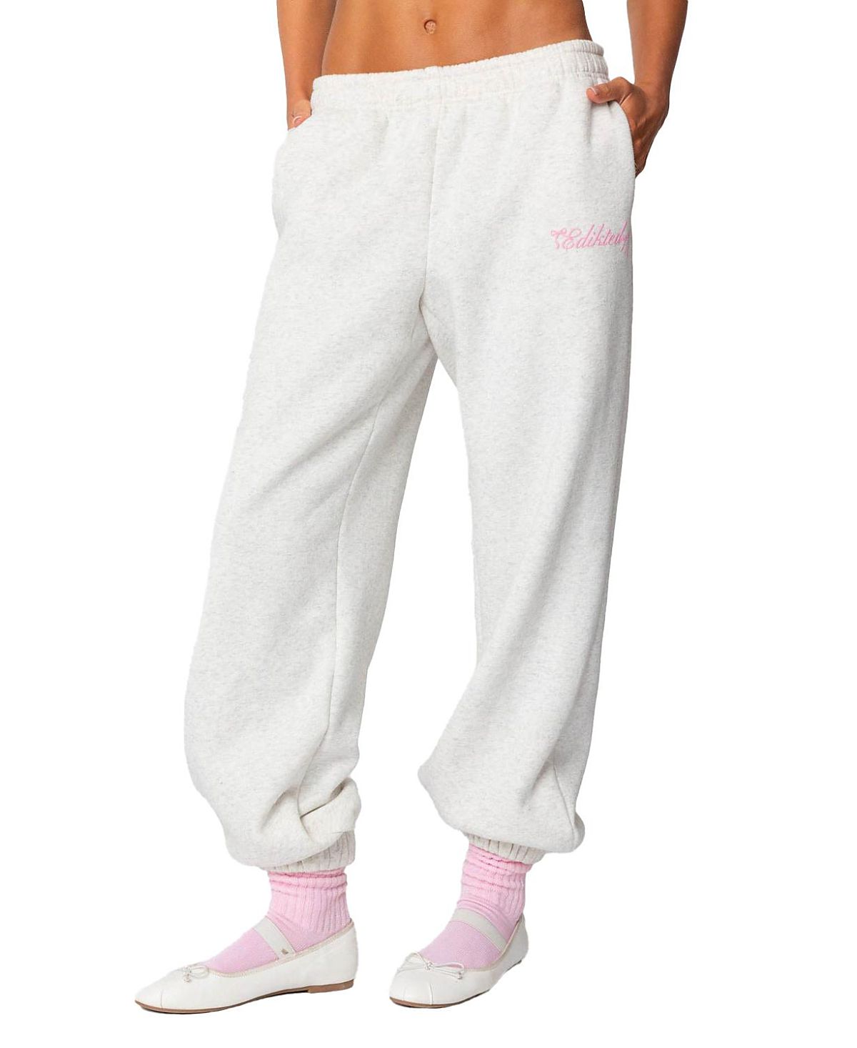 Edikted Sasha Bow Detail Sweatpants