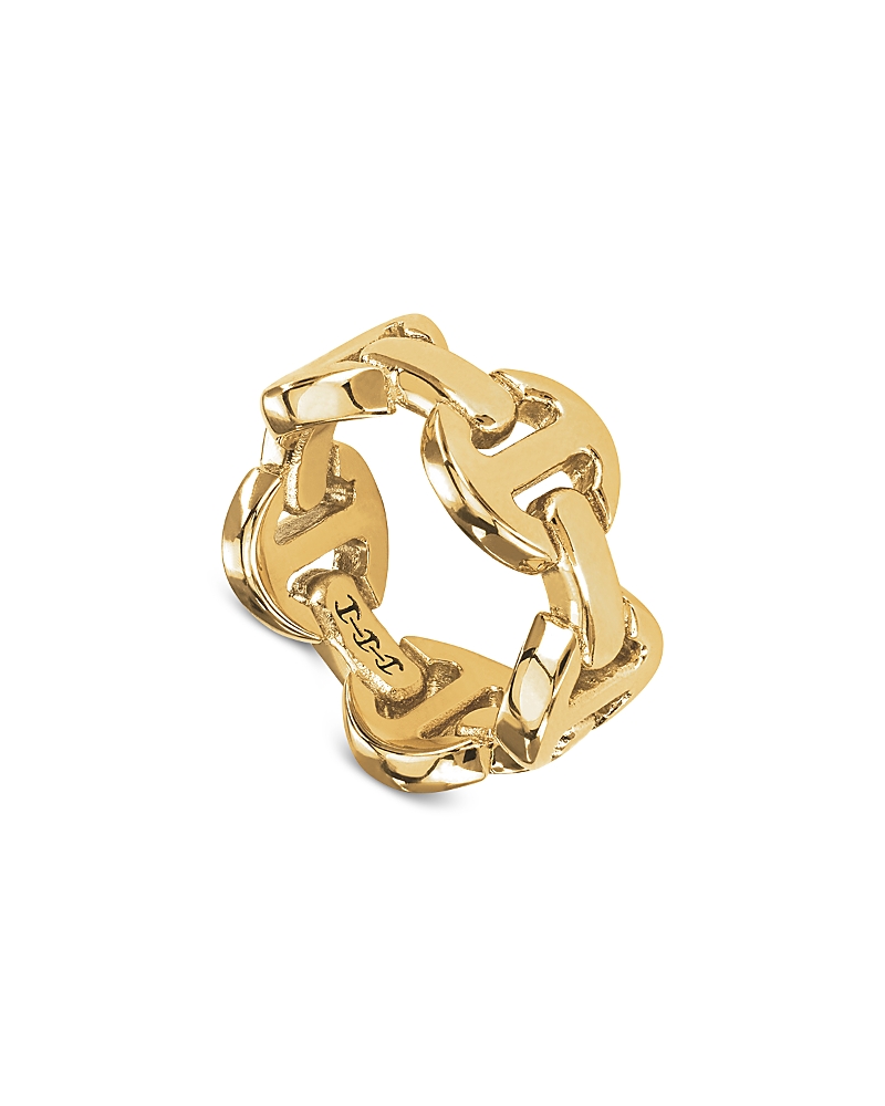 HOORSENBUHS 18K YELLOW GOLD HERITAGE CLASSIC LINK RING
