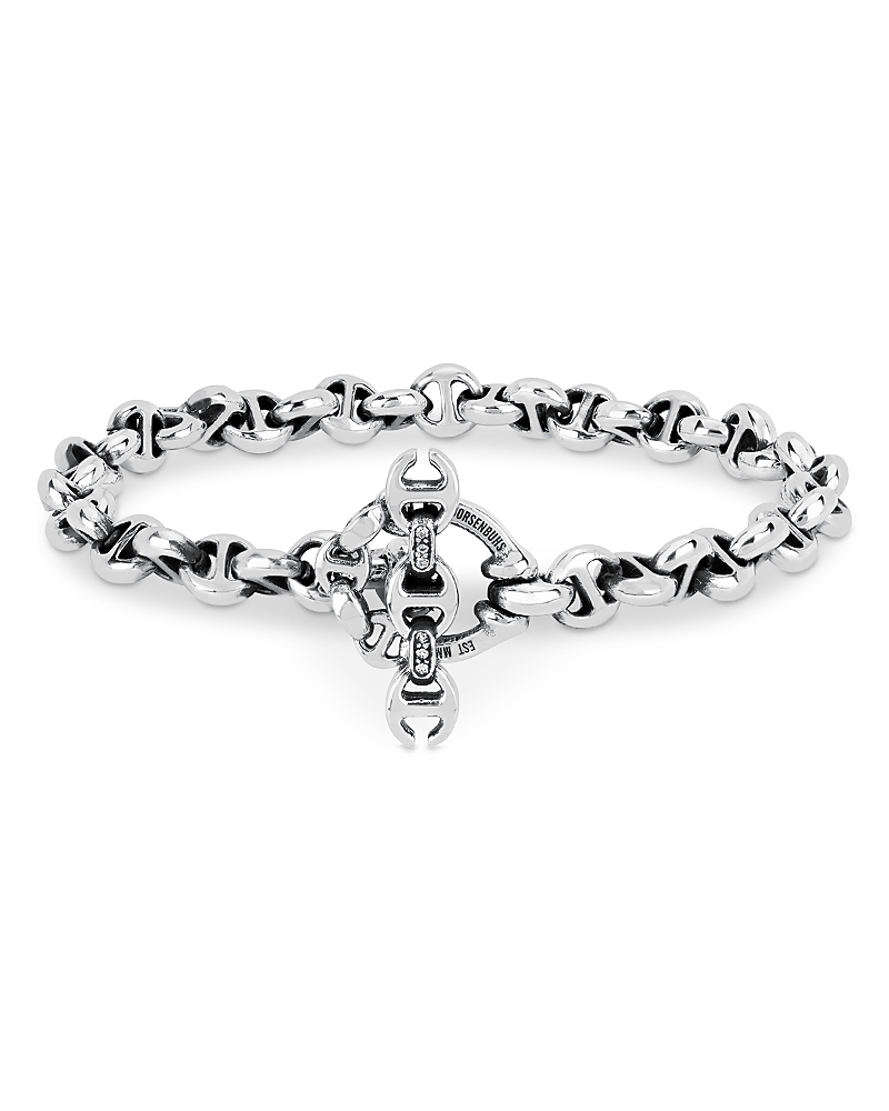Hoorsenbuhs Sterling Silver Open Link Bracelet With Diamond, 0.03 Ct. T. W. In Silver