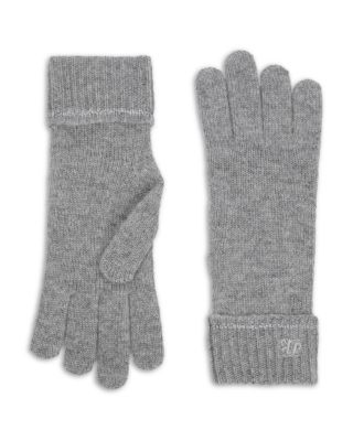 The Kooples Logo Embroidered Knit Gloves