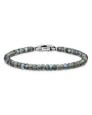 David Yurman Spiritual Beads Faceted Bracelet in Sterling Silver with Labradorite, 5mm