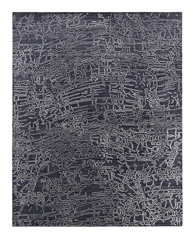 Feizy Whitton 8891f Area Rug, 4' X 6' In Navy/ivory