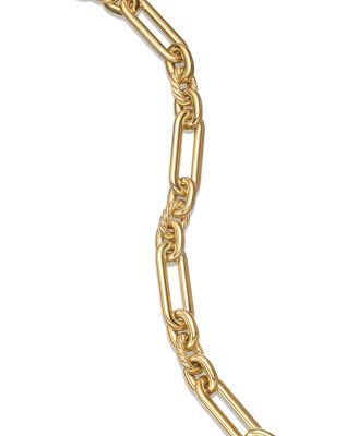 Lexington Chain Bracelet in 18K Yellow Gold with Diamonds