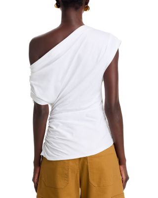 Alice Asymmetric Draped Tee