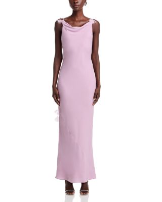 Nymeria 3D Floral Open Back Gown