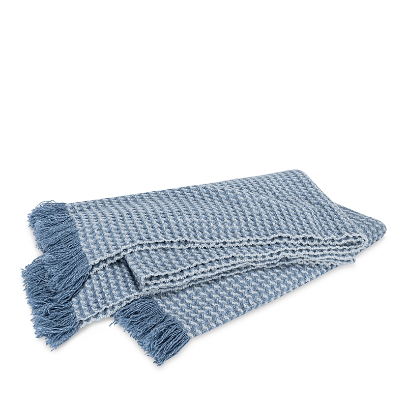 Matouk Cleo Cashmere Throw In Hazyblue