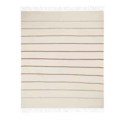 Amelia Boucle Stripe Alpaca Throw