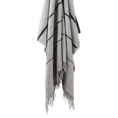 Amelia Boucle Stripe Alpaca Throw