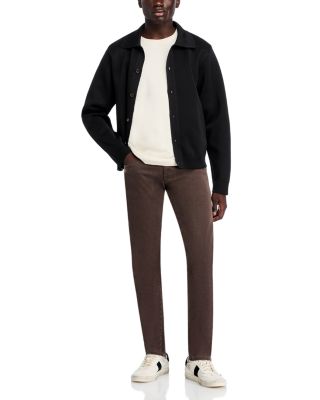 L'Homme Slim Brushed Twill Pants in Mocha