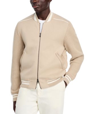 Moncler - Knit Sleeve Zip Front Jacket