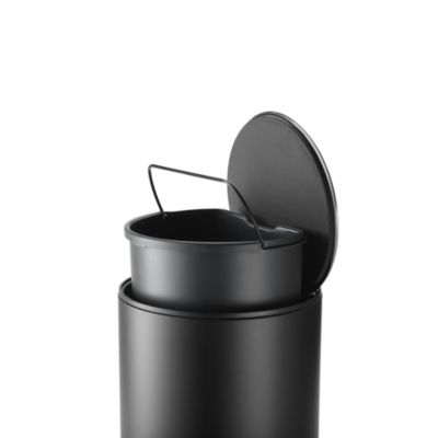 Arc 10 Liter Slimline Pedal Trash Can With Liner Pocket
