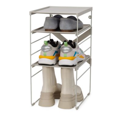 Level Adjustable Shoe Rack, Stores 4 Pairs