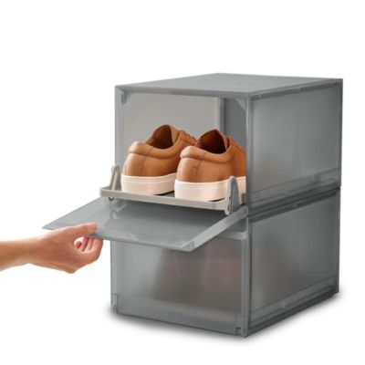 ShoeCase Premium Shoe Storage Box, 2 pack