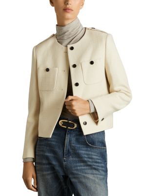 REISS - Blane Wool Cropped Jacket