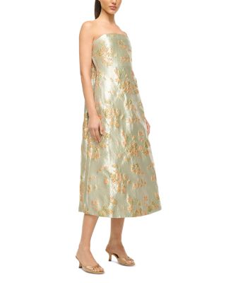 STAUD Kennedy Metallic Midi Dress | Bloomingdale's Women