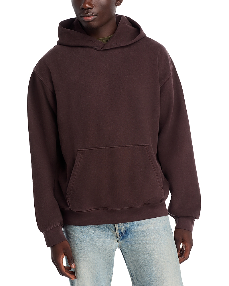 Madewell The Mccarren Midweight Hoodie Sweatshirt In Dark Carob