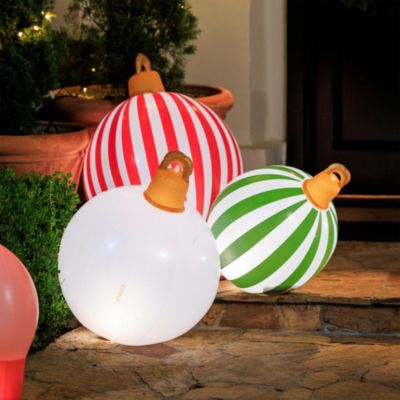 Classic Light Up Inflatable Ornaments, Set of 3