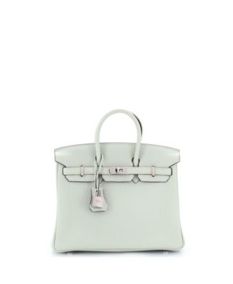 Pre-Owned HERMÈS - Birkin 25 Handbag Grey Togo with Palladium Hardware