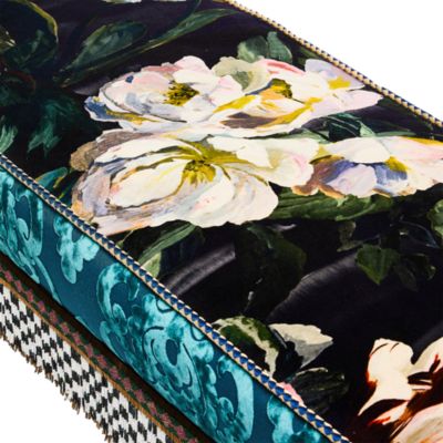 Moonlight Garden Floral Scuttlebutt Fabric Bench